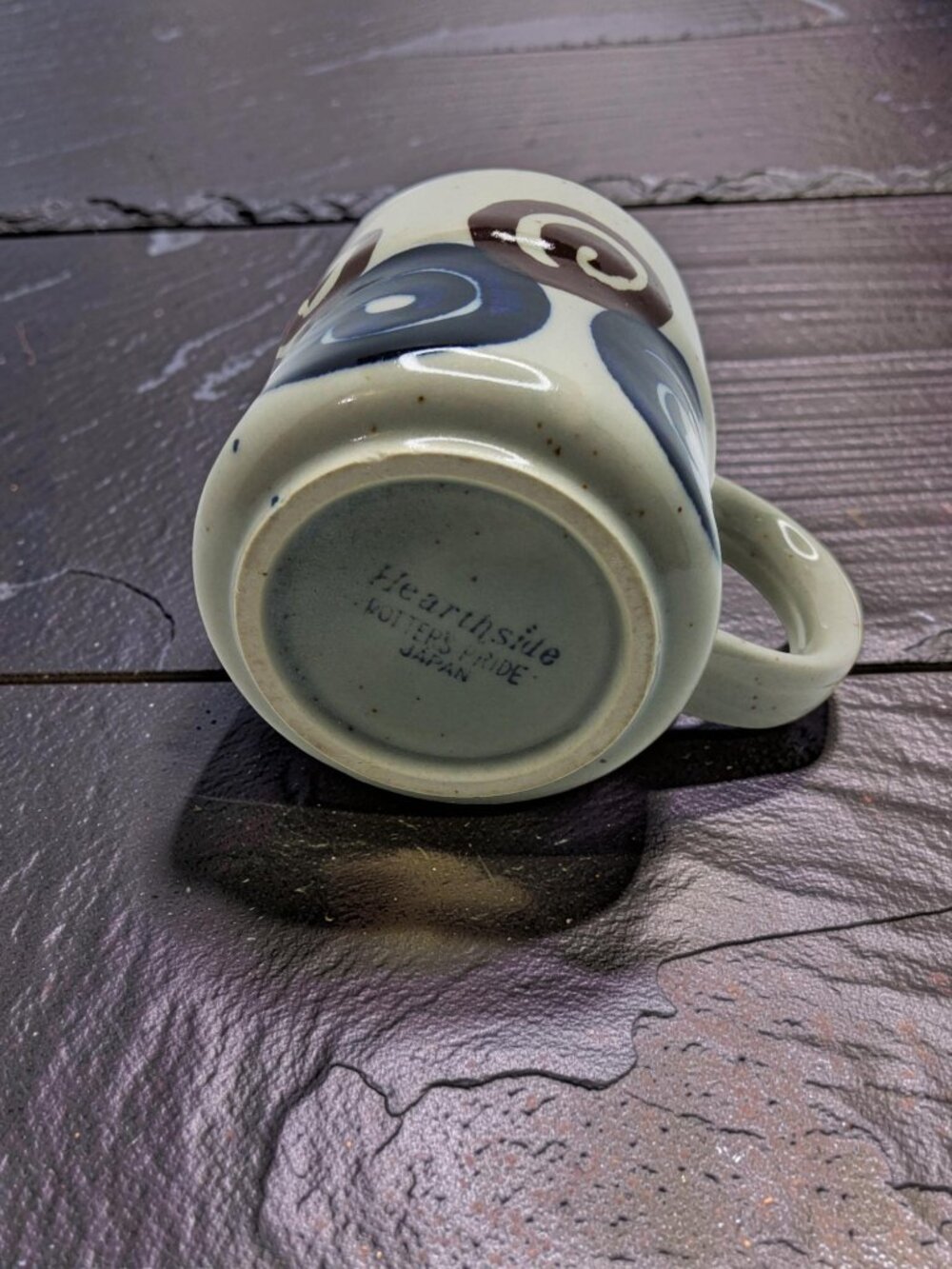 vintage hearthside potters pride japan handcrafted Tan,Brown Stoneware coffee mu - Picture 12 of 16